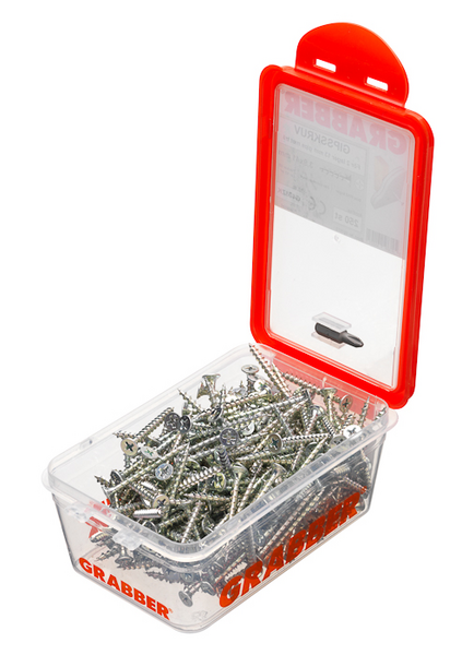 GIPSSKRUV GRABBER 3,9X41 2L  250P, TRÄ, BITS 2, CA20/M2