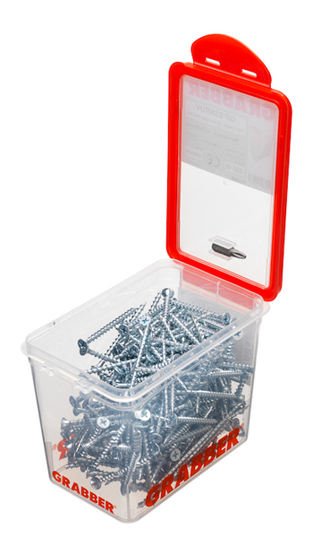 GIPSSKRUV GRABBER 4,3X58 3L 250P, TRÄ, BITS 2, CA20/M2