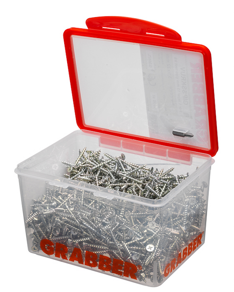 GIPSSKRUV GRABBER 3,9X32 308 1000P, TRÄ, BITS 2, CA20/M2