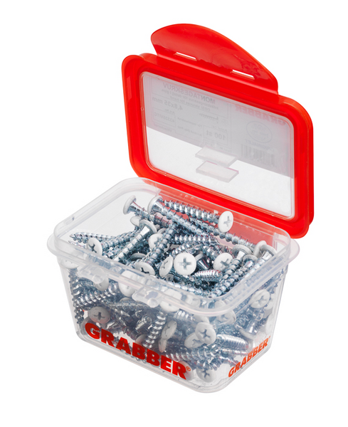 GIPSSKRUV GRABBER 433-35 VIT4.8X35 100