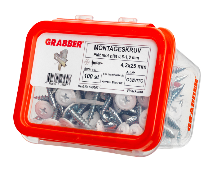 MONTAGESKRUV GRABBER 32 VIT 4.2X25 100