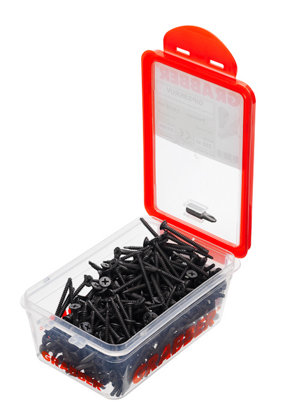 GIPSSKRUV GRABBER G15SK 250, TJOCK PLÅT, BITS 2, CA 20/M2