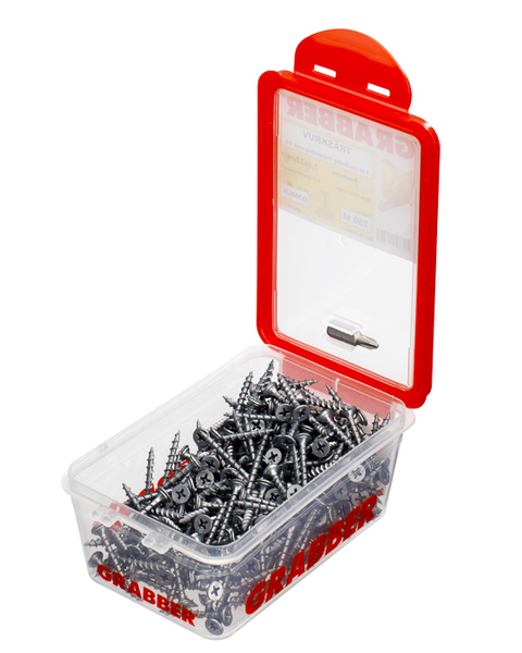 GIPSSKRUV GRABBER UTV 308UK 250P, TRÄ, BITS 2, CA20/M2