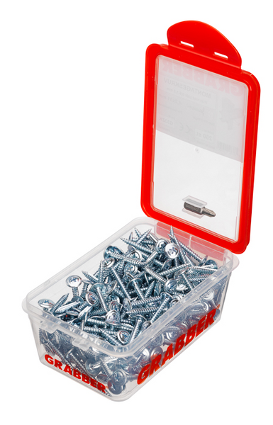 MONTAGESKRUV GRABBER G33ZK 250, BLANKFÖRZINKAD BITS 2T 250ST