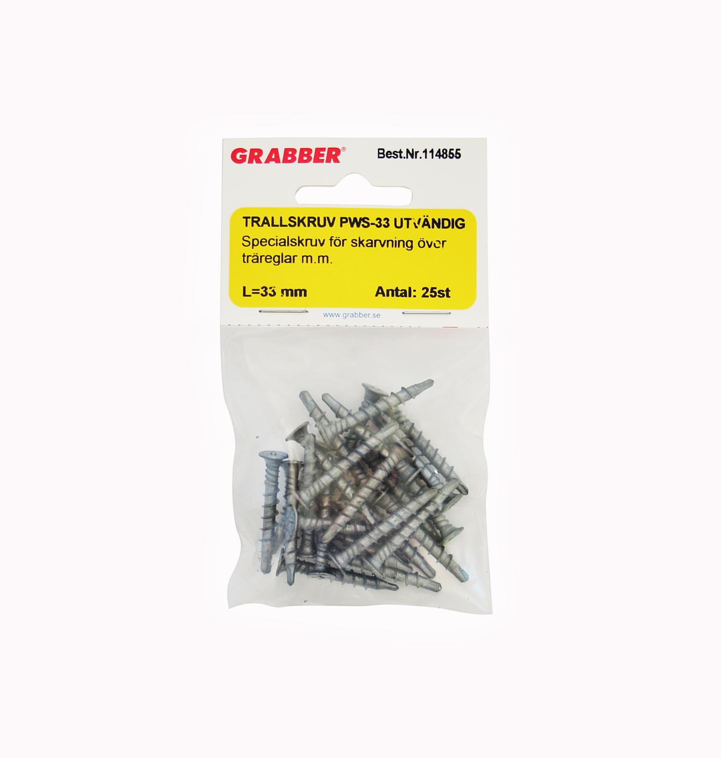 MONTAGESKRUV GRABBER PWS33USB 25P