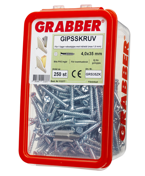SKRUV GRABBER GRS35 ZINK 250P