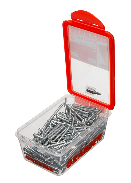 GOLV&LISTSKRUV GRABBER ZINK 4,0X48 250