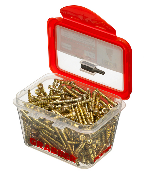 GOLV&LISTSKRUV GRABBER GUL 4X28 250ST