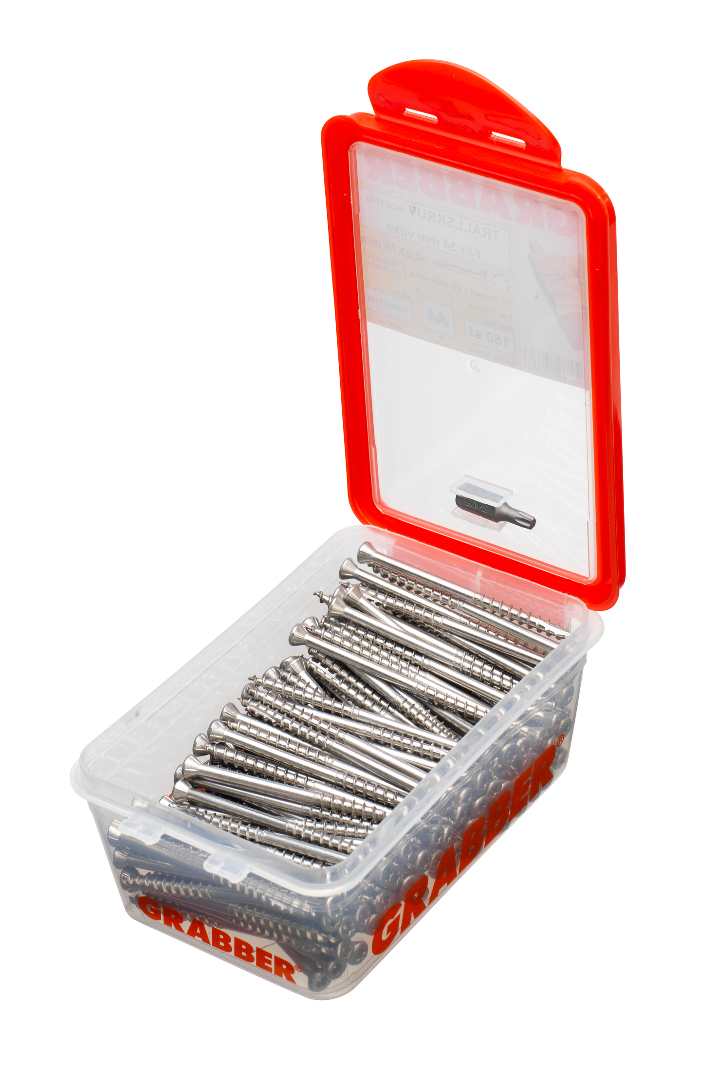 TRALLSKRUV GRABBER FRÄSSPETS SPÅR17, T20 A4 F4,8X75