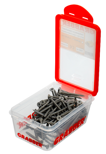 TRÄSKRUV GRABBER FÖRSÄNKT E-COAT BITS T20 UTV 4,5X50