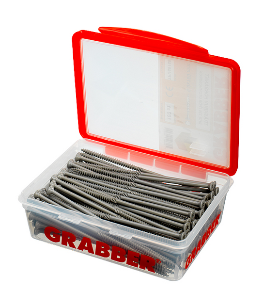 TRÄSKRUV GRABBER BITS T30 UTV FÖRSÄNKT E-COAT 6,0X160 100ST