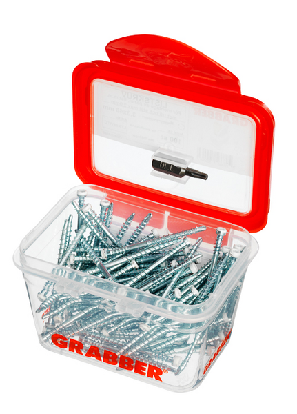 LISTSKRUV GRABBER VIT 3,3X48 100ST