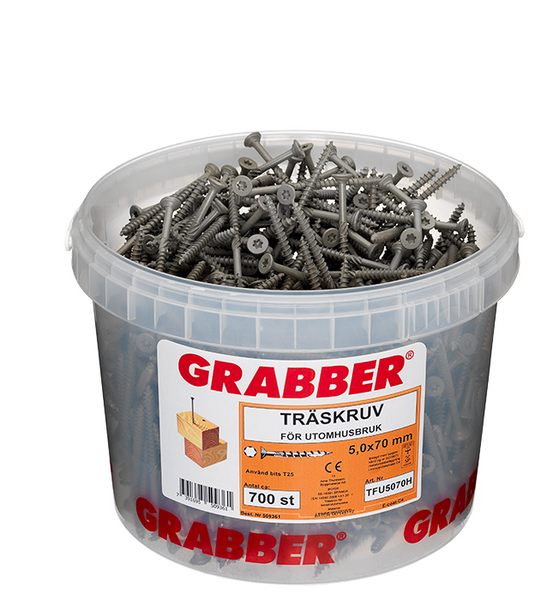 TRÄSKRUV GRABBER 5,0X70