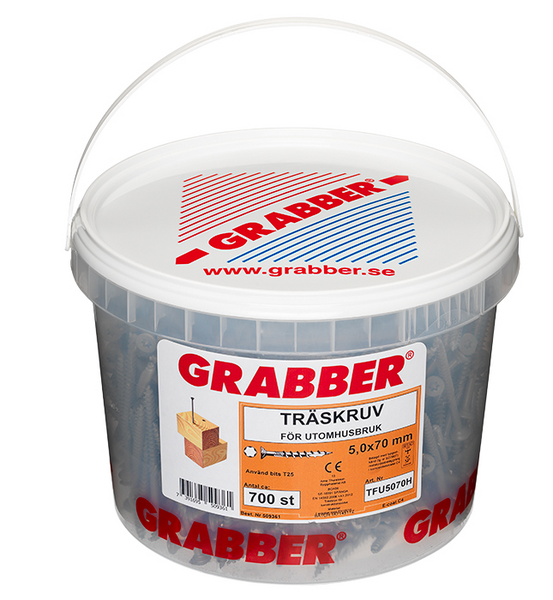 TRÄSKRUV GRABBER 5,0X70