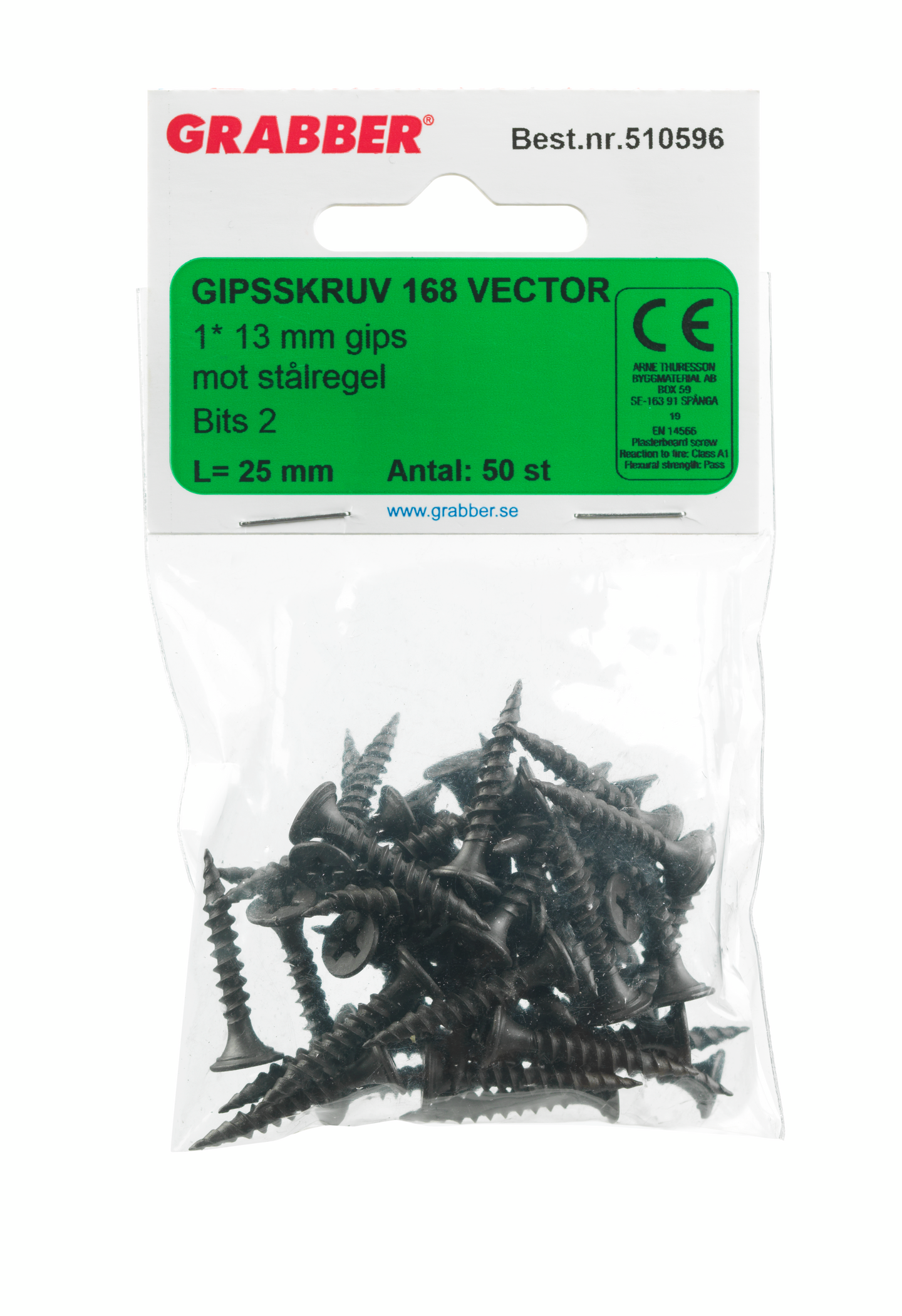 GIPSSKRUV GRABBER GV168SB VECTOR, 3,5X25MM 50ST