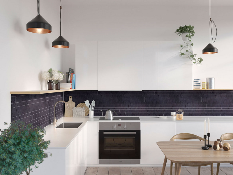 KITCHENBOARD 1066-KM99 C BLACK FIBO 11X620X580 2/PKT