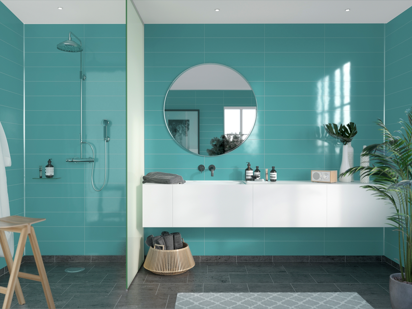 Sisustuslevy Fibo 2212-M6015 HG Aquamarine