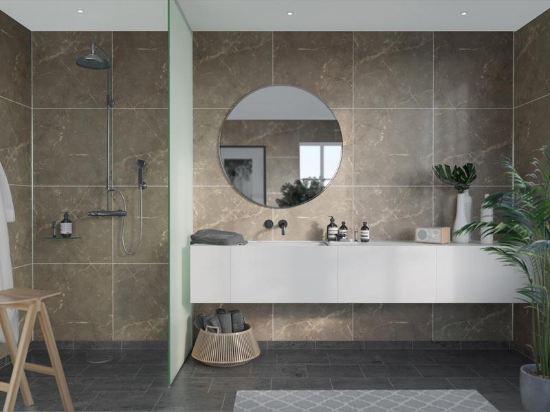 VÄGGSKIVA FIBO 2278-M6060S GOLDENBROWN MARBLE 10X620X2400