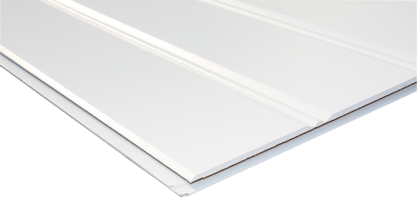 MDF-PANEL PÄRLSP 6X400X2390 VIT NCS0500,4ST/PKT 3,82M2/PKT