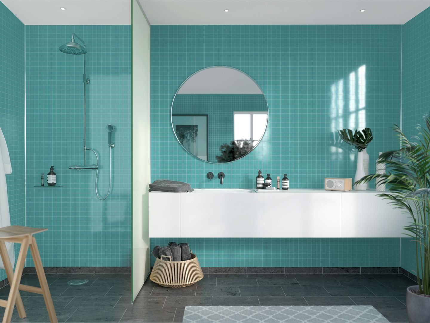 Sisustuslevy Fibo 2212-M0303 HG Aquamarine