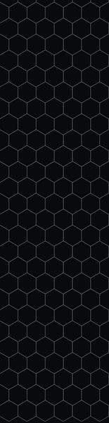 Sisustuslevy Fibo 2024-M71 S Black (Hexagon)