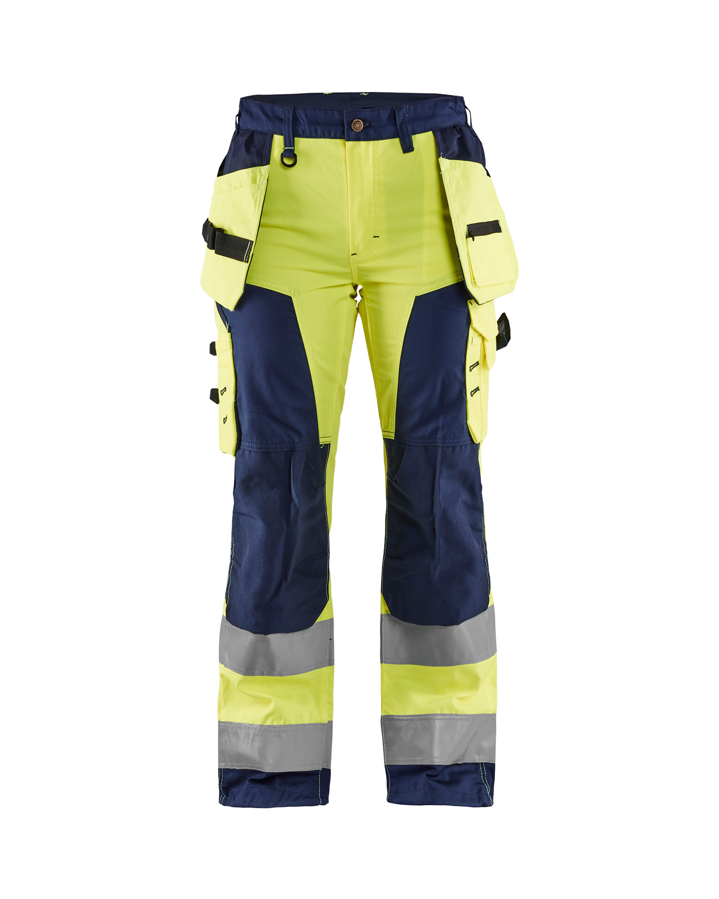 Housut Blåkläder naisten 715618113389 keltainen/sininen