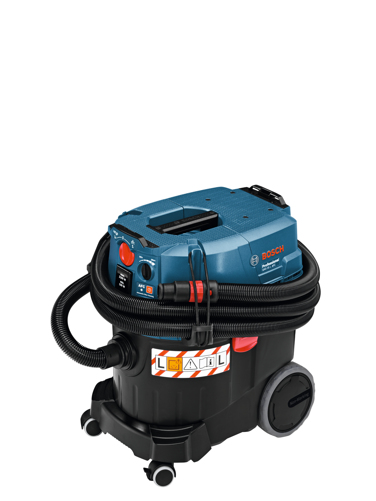 Bosch Professional GAS 35 L AFC Kabeldrivet dammutsug, Vikt: 12,2 kg, Behållarvolym netto: 23 l