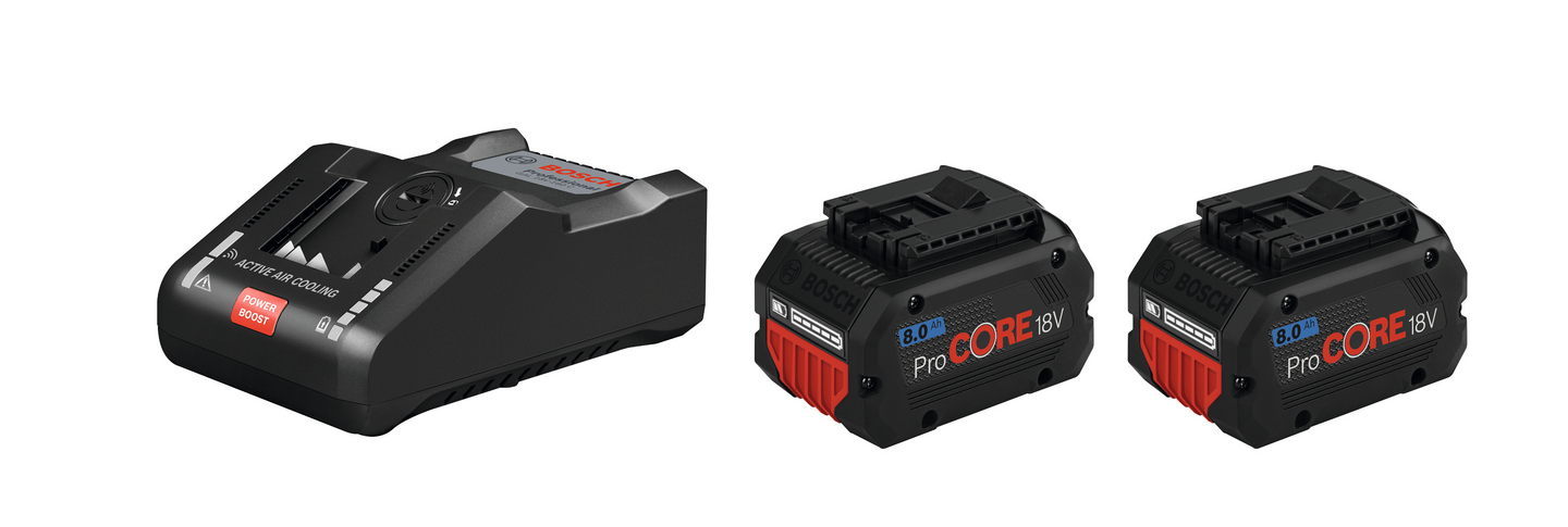 Aloituspakkaus Bosch ProCore 18V 2x8,0Ah + GAL 18V-160 C