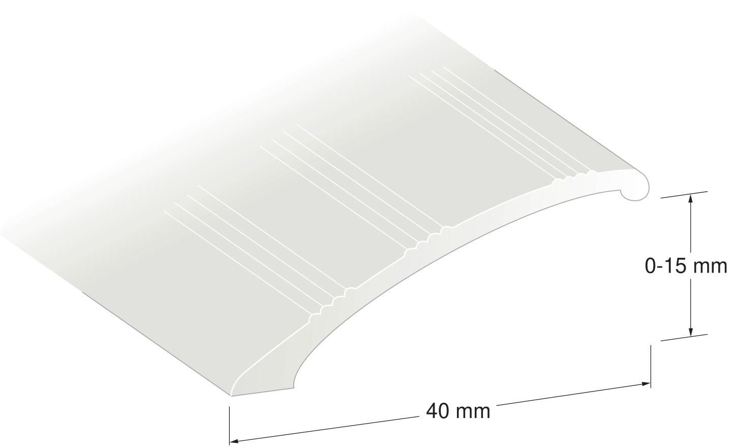 NIVÅLIST 0-15MM SILVER 2M NR 19