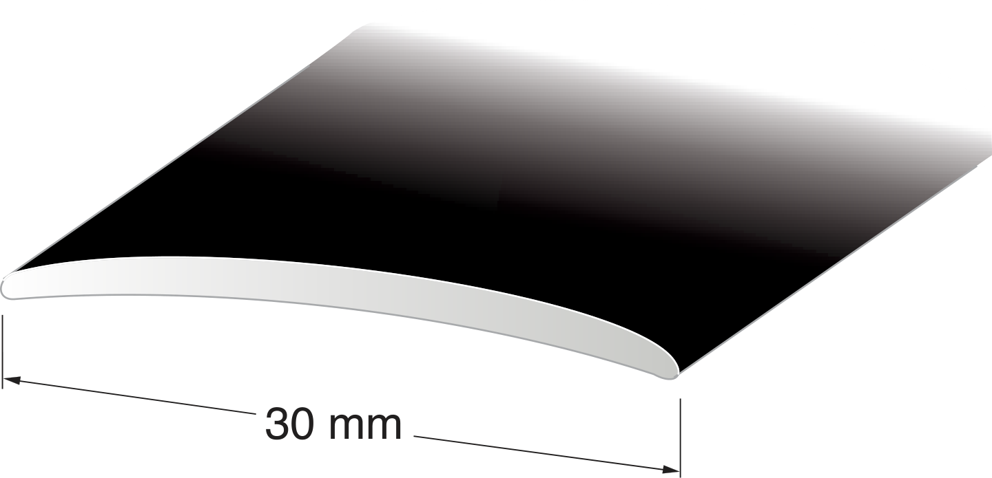 SKARVLIST DURI 30MM SVART 1M, NR 131