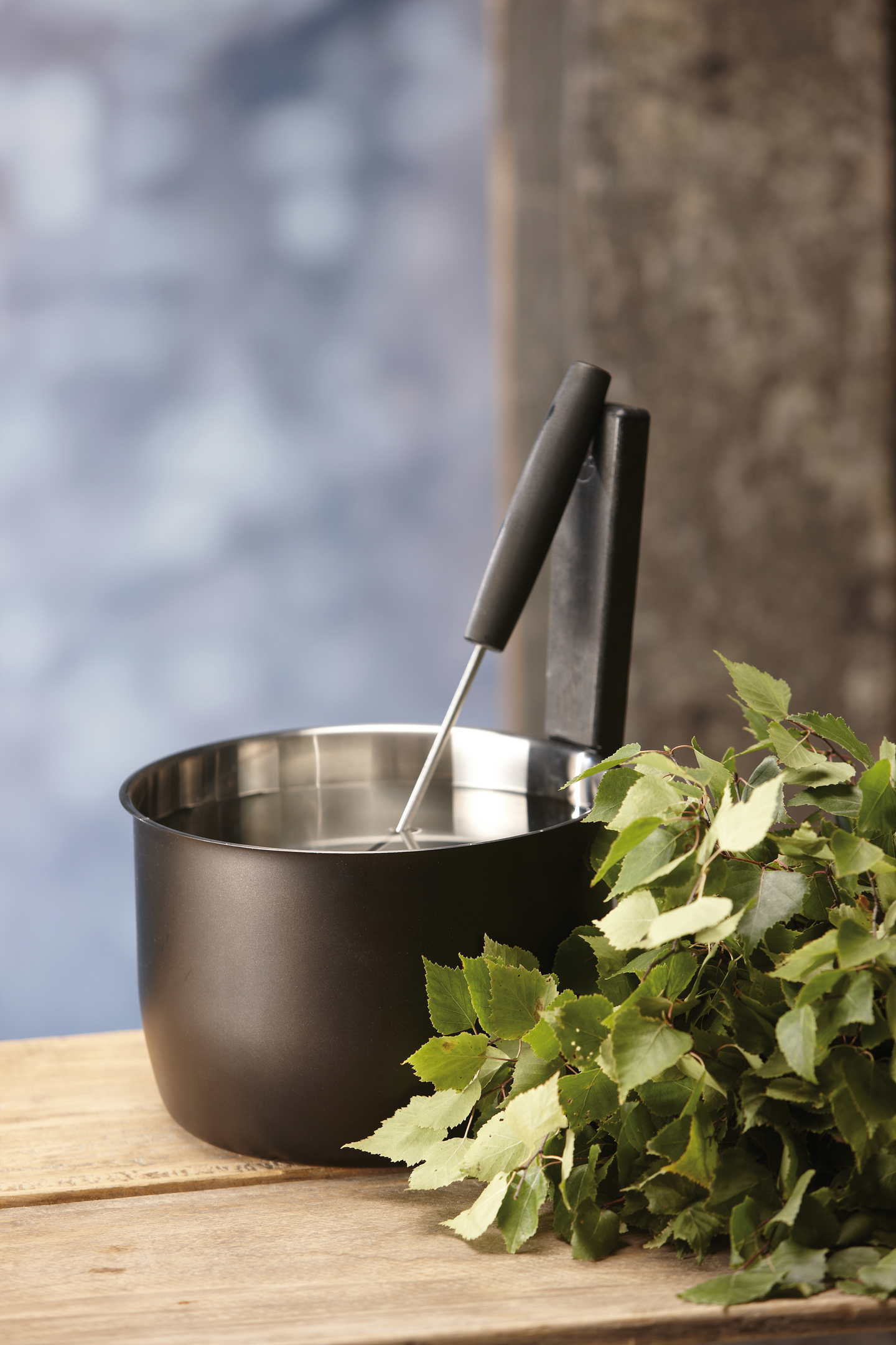 Löylykauha Opa musta 44cm