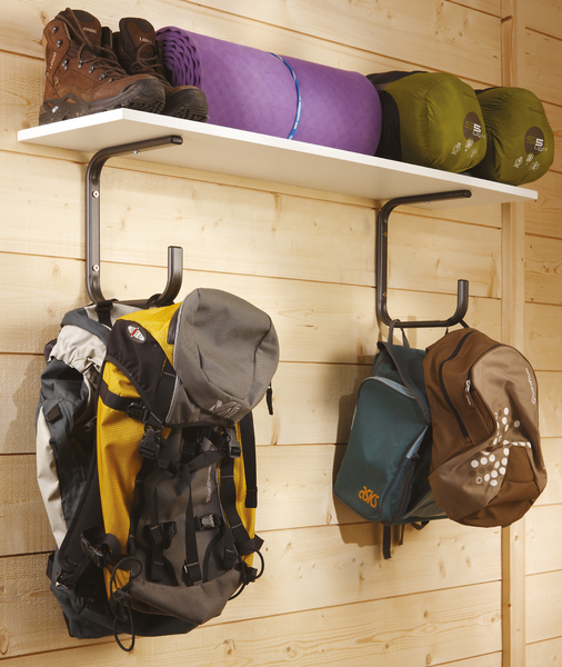 U-koukku Pisla soikea 30/15-250x300mm musta