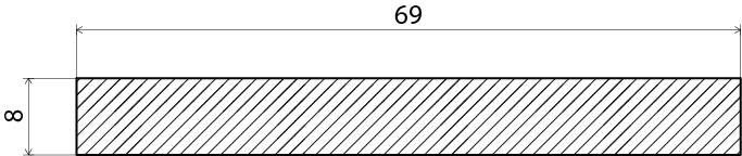 PLANHYVLAD EHL PROLIST FURU OBH  8X69 1M, 8X69X1000MM