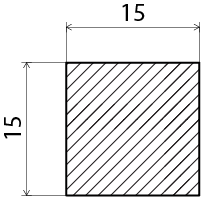 PLANHYVLAD EHL PROLIST FURU OBH 15X15MM