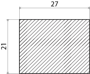 PLANHYVLAD EHL PROLIST FURU 21X27MM /M