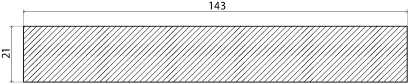 PLANHYVLAD EHL PROLIST FURU 21X143MM /M