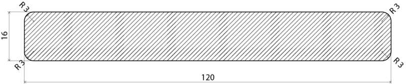 DÖRROMFATTNING EHL PROLIST MDF VIT 0500-N, 16X120X2440MM