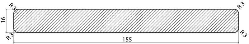 DÖRROMFATTNING EHL PROLIST 4RK 16X155 2.44 16X155