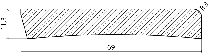 SOCKEL 12X56X4400MM S0502-Y VI