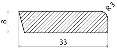 SMYGLIST EHL PROLIST FURU 8X33MM /M