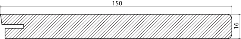 FÖNSTERSMYG EHL PROLIST VIT 16X150X2440MM, MDF