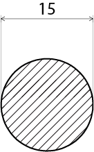 RUNDSTAV EHL PROLIST FURU OBH 15X2500MM