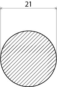 RUNDSTAV EHL PROLIST FURU 21MM /M