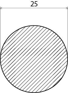 RUNDSTAV EHL PROLIST FURU OBH 25X2500MM