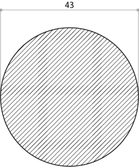 RUNDSTAV EHL PROLIST FURU 43MM /M