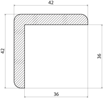 HÖRNLIST EHL PROLIST FURU OBH 43X43X2700MM