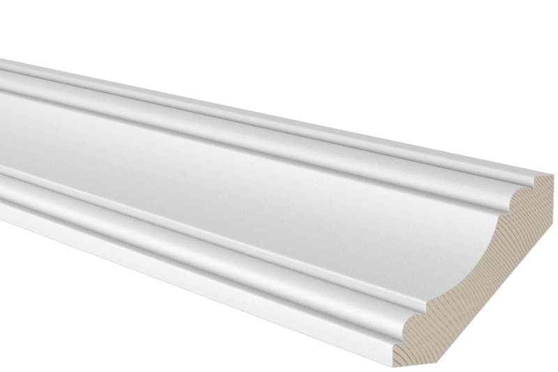 TAKLIST EHL PROLIST 15X69X4400MM HÅLKÄL, ALLMOGE FURU VIT