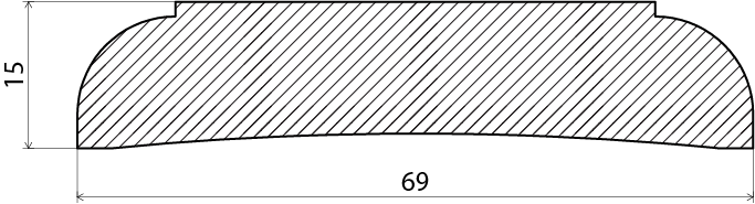 FODER EHL PROLIST ALLMOGE FURU VIT 295, 15X69X4400MM