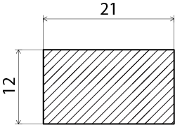 PLANHYVLAD EHL PROLIST FURU 12X21MM /M