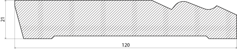 SOCKEL EHL PROLIST ALLMOGE B343 21X120MM, FURU